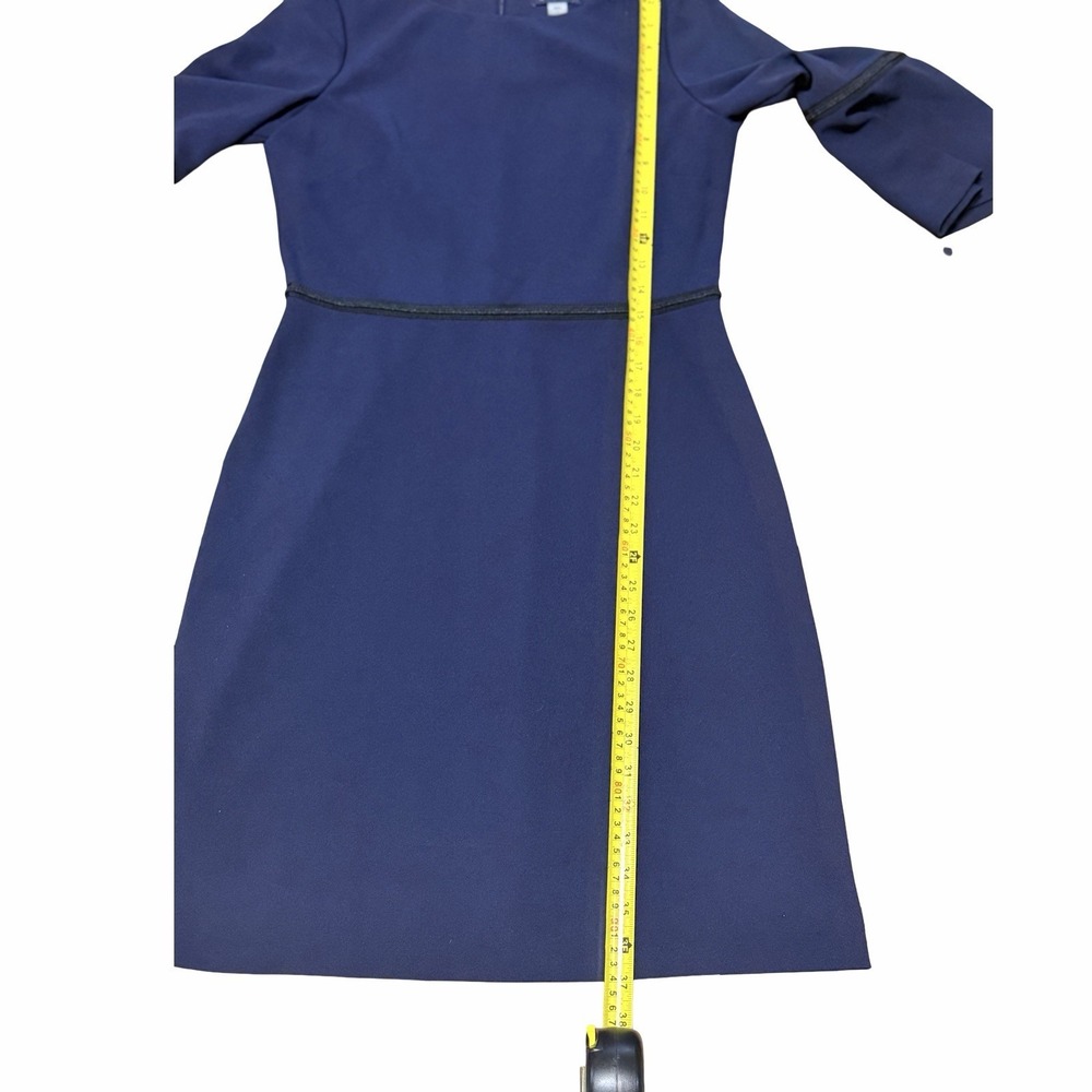 Tommy Hilfiger Navy Blue Long Flare Sleeve Dress Size 8 NWT - Picture 5 of 8